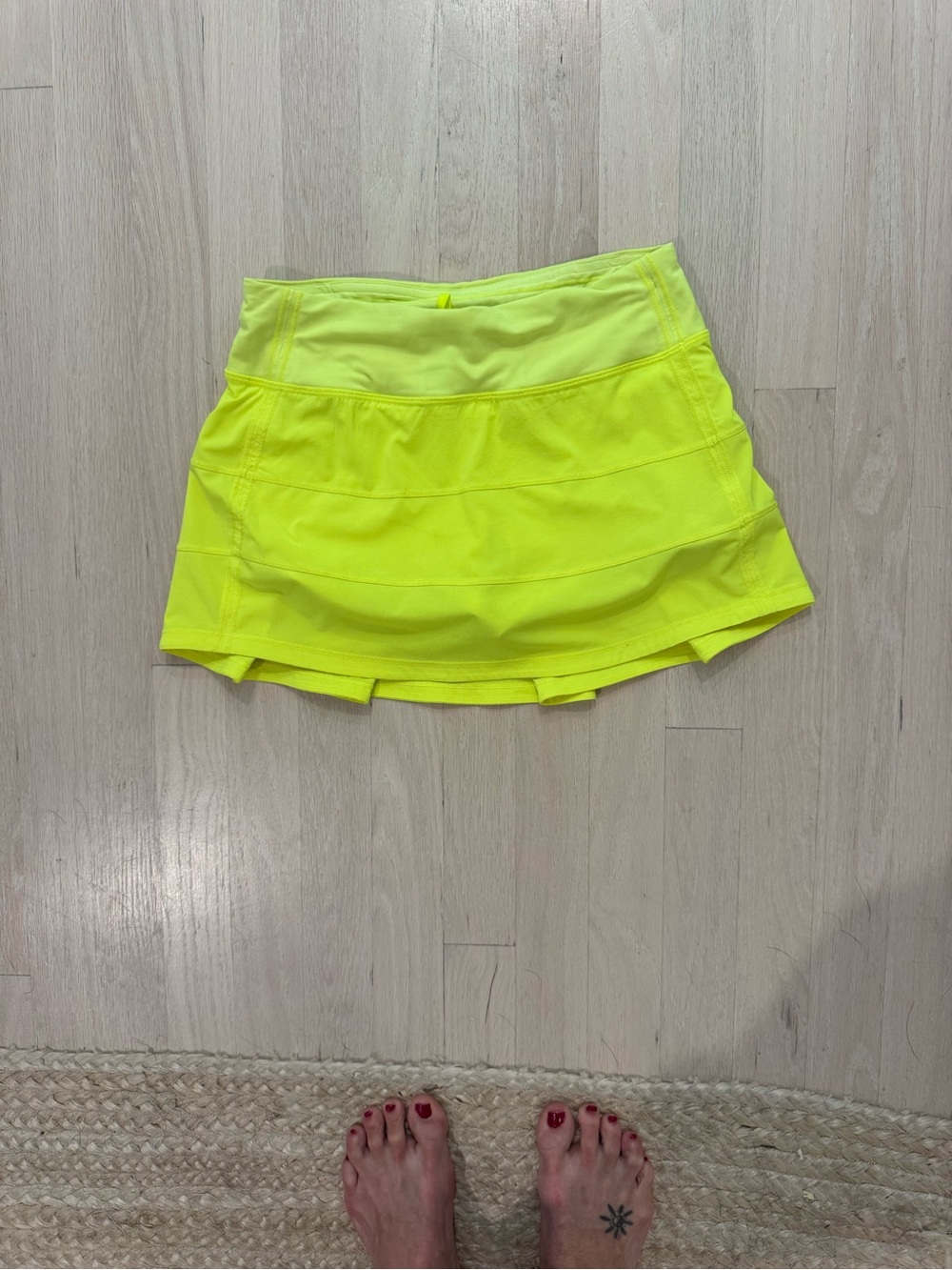 Lululemon Neon Yellow Athletic Skirt